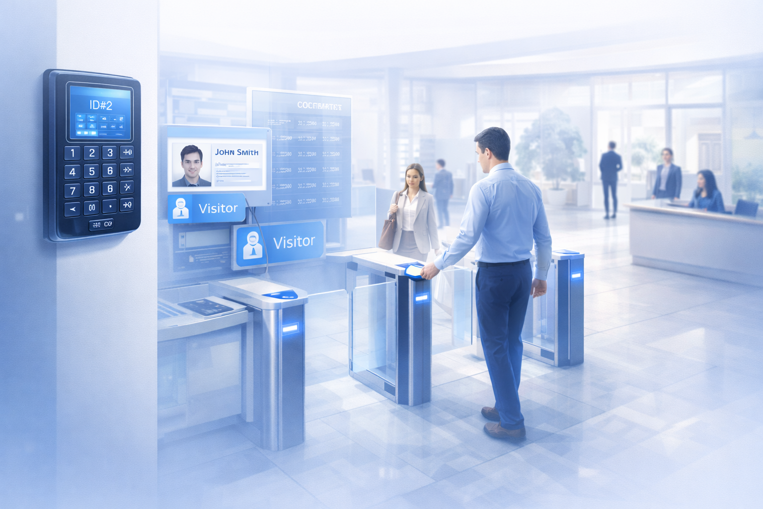 Office access control + visitor flow